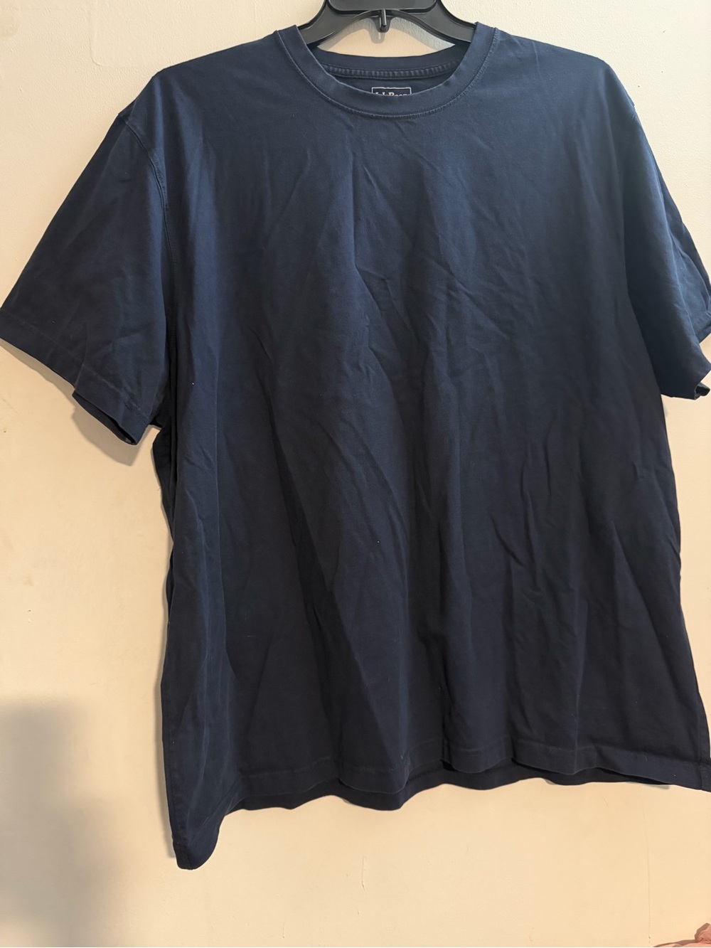 👕 L.L.Bean Men's Carefree Unshrinkable Tee ~ Navy Blue ~ EUC – Size XXL Regular